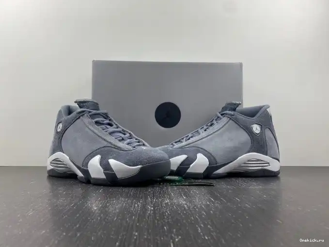 One Kick Grey Jordan Air 14 FJ3460-012 Flint 0530